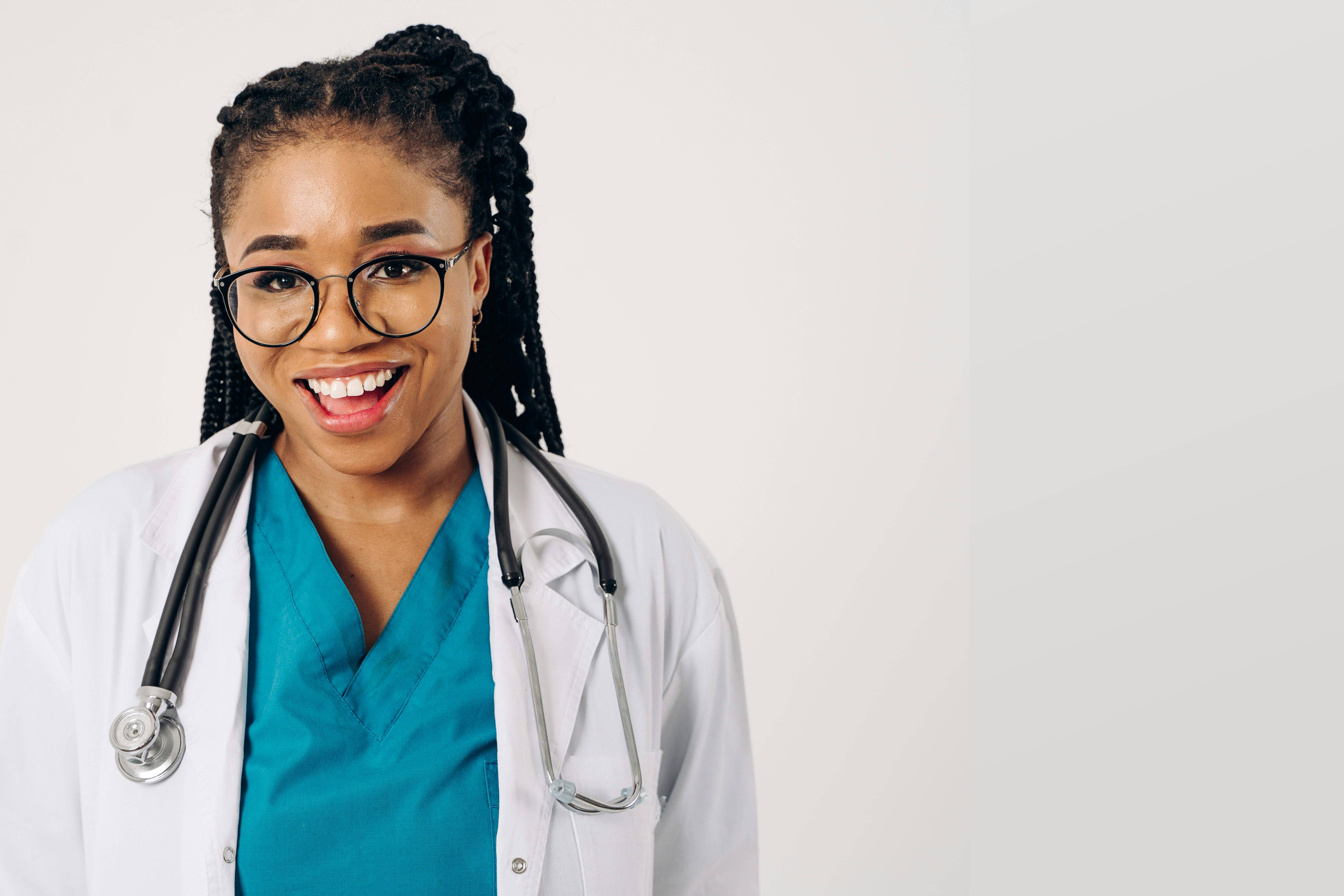 Pharmacist smiling